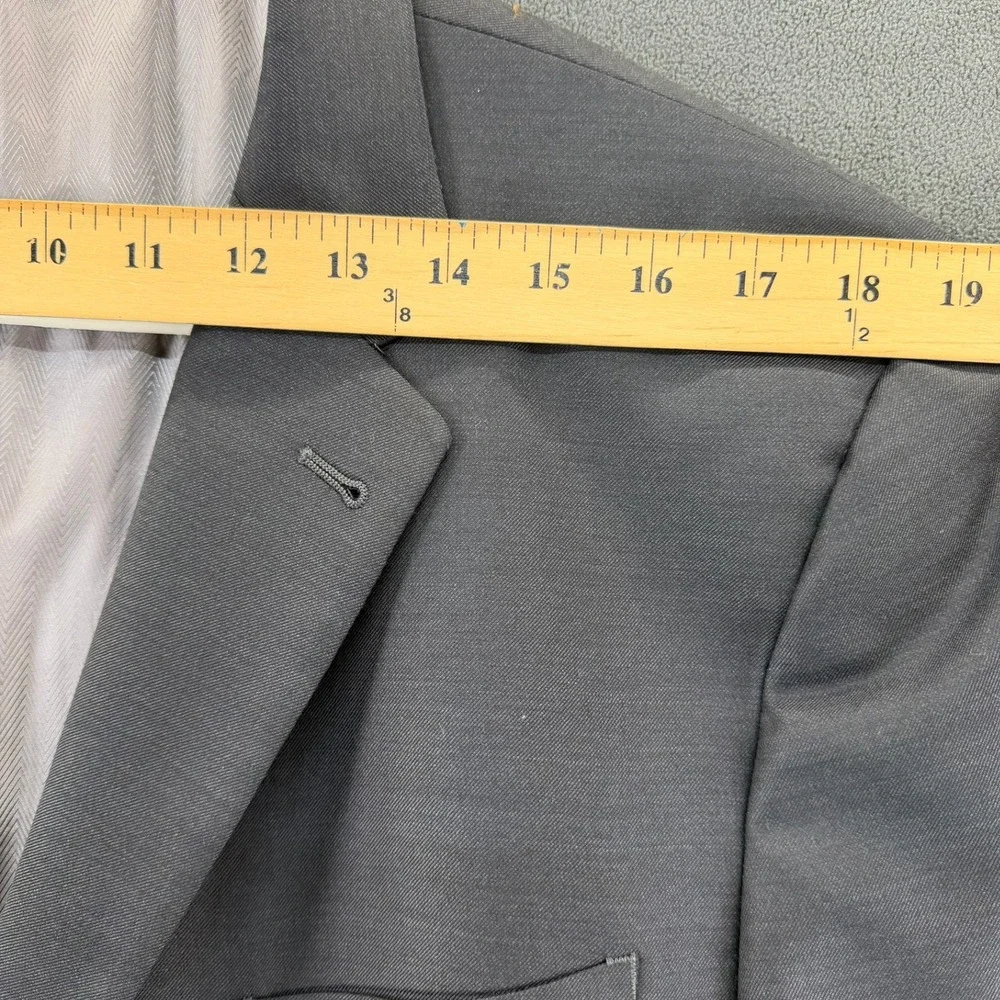 Joseph Abboud Ermenegildo Zegna Wool Blazer Mens 48S Custom Gray Sport Coat 1402